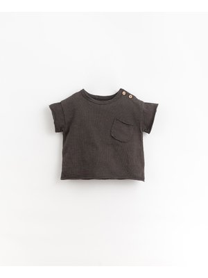 Play up Baby T-shirt Breast Pocket Charcoal