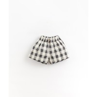 Woven Shorts with Vichy Pattern