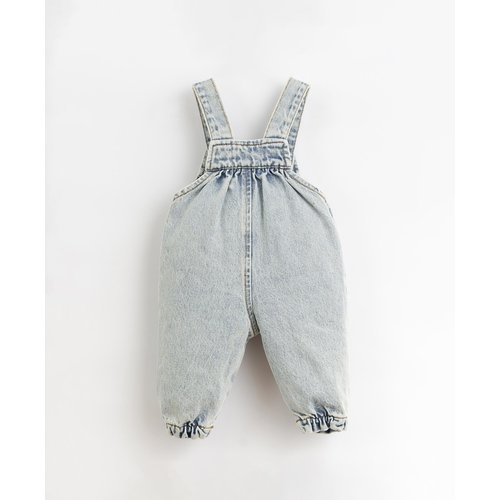 Play up Denim jumpsuit met coconut knoopjes