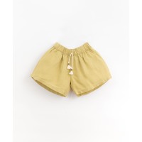 Linen Shorts with Decorative Drawstring Moringa