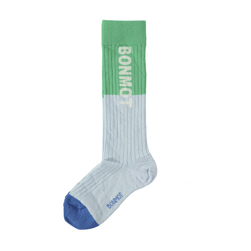 Bonmot Organic Sock Knee Bonmot Light Blue