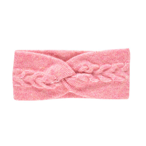 Louise Misha Wollen gebreide haarband in roze kleur