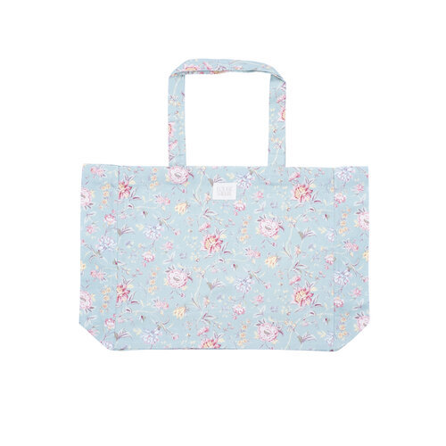 Louise Misha Tote bag met prachtige blauwe bloemenprint