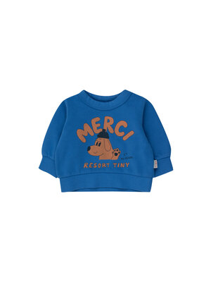 Tinycottons Tiny Merci Baby Sweatshirt Blue