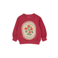 Tiny Flowers Sweatshirt Berry