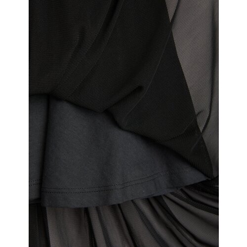 Mini Rodini Zwarte tule rok met elastische taille