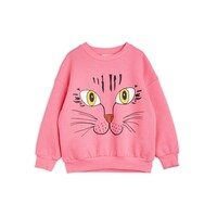 Cat face sweatshirt pink