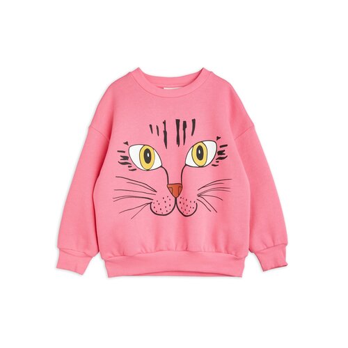 Mini Rodini Cat face sweatshirt pink