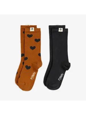 Mini Rodini Basic Hearts 2-pack socks