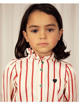 Mini Rodini Stripe woven twill blouse