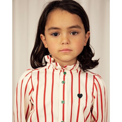 Mini Rodini Stripe woven twill blouse