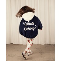What's cooking faux fur jacket navy