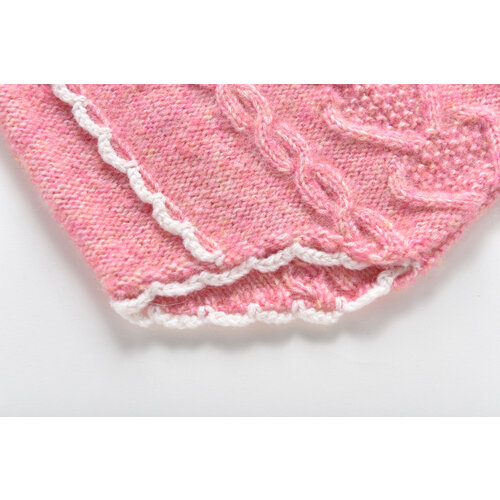 Louise Misha Gebreide roze baby bloomer