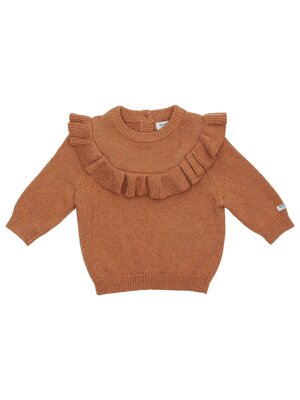 Donsje Mare Sweater Amber Brown Melange