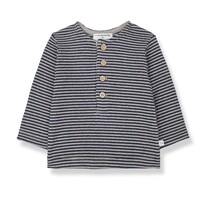 Willem Henley T-shirt Navy Taupe