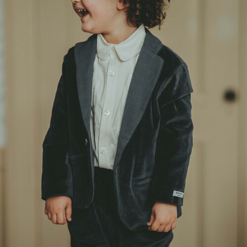 Donsje Tuxedo blazer in donker blauw