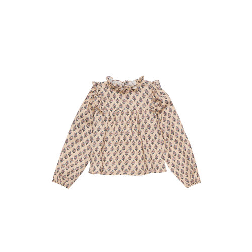 the new society Blouse in bloemenprint