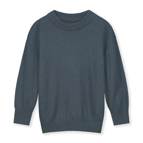 Gray label Merino wollen trui in blauw grijze kleur