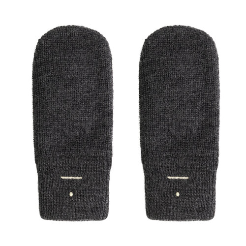 Gray label Knitted Mittens Nearly Black