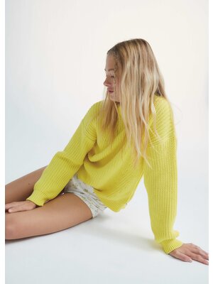 the new society Russel Rib Jumper Blonde