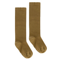 Long ribbed socks Peanut