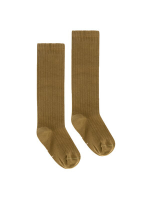 Gray label Long ribbed socks Peanut