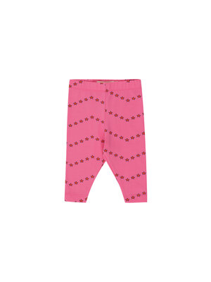 Tinycottons Tiny Zigzag Baby Leggings Dark Pink