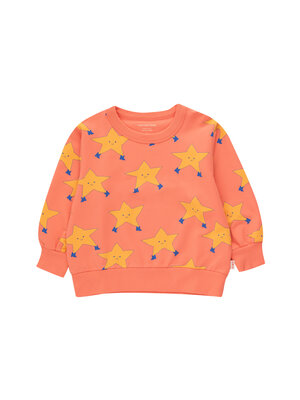 Tinycottons Dancing Stars Baby Sweatshirt Light Red