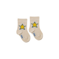 Stars Medium baby Socks Light Cream