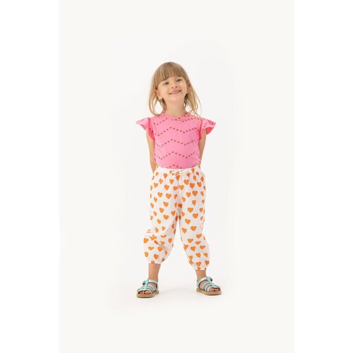 Tinycottons Mouwloze roze romper met sterren print