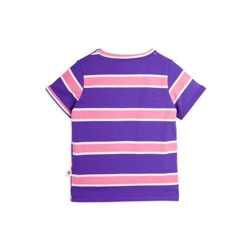 Mini Rodini Roze-paars gestreept t-shirt