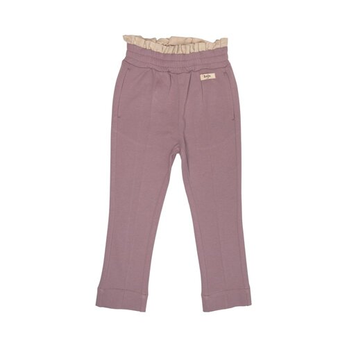 Baje studio Wolvi Sweatpants with Linen Ruffle Lilac