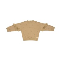 Harvey Sweater with Ruffles Peach Vintage