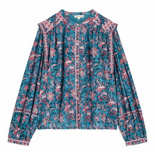 Louise Misha Dames blouse met lange mouw in prachtige bloemenprint