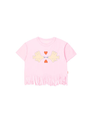 Tinycottons Doves Tee Light Pink