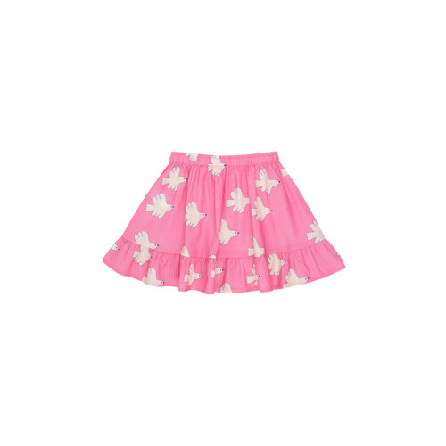 Tinycottons Roze rokje met duiven print