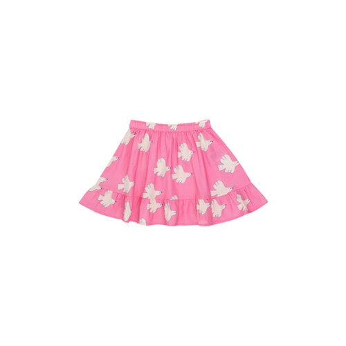 Tinycottons Doves Skirt Dark Pink