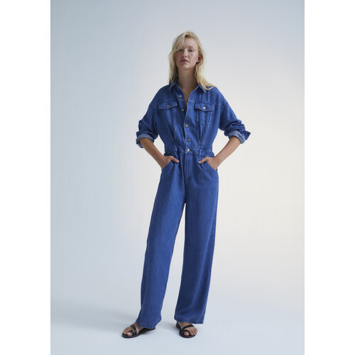 the new society Denim dames jumpsuit met knopen