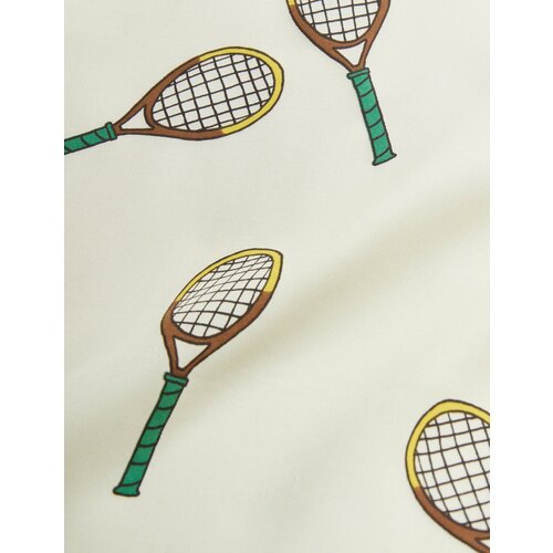 Mini Rodini Geweven jurkje met all-over tennis print