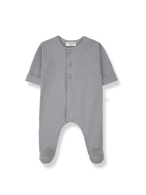 1 + in the family Charlot jumpsuit w/feet Smoky