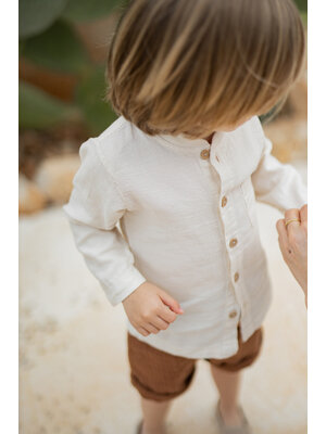 1 + in the family Maurizio Long Sleeve Shirt Ivory