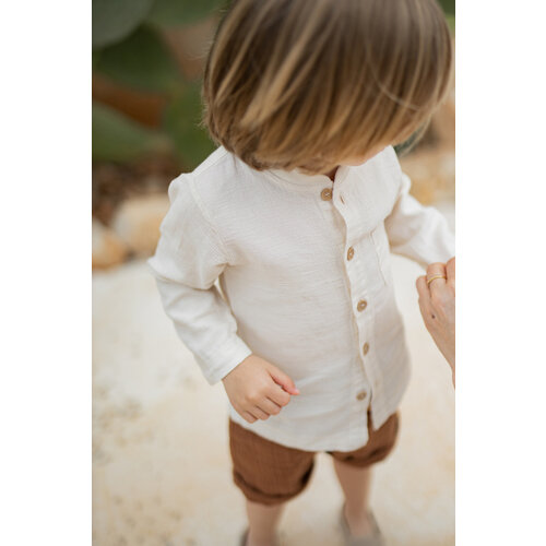 1 + in the family Maurizio Long Sleeve Shirt Ivory
