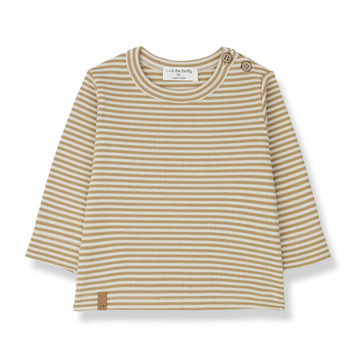 1 + in the family Pablo Striped Long Sleeve shirt Havana