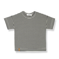 Aristide Striped Short Sleeve shirt Anthracite