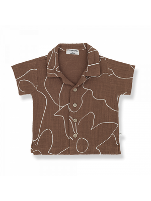 1 + in the family Fiorenzo Short Sleeve Blouse Sienna