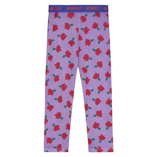 Bonmot Organic Bonmot Legging All-Over Flowers Mallow