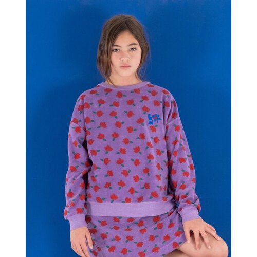 Bonmot Organic Bonmot Terry Sweatshirt All-Over Flowers Mallow