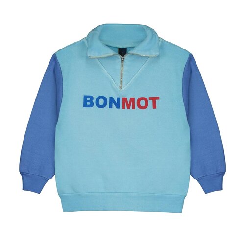 Bonmot Organic Bonmot Sweatshirt Zipp River Blue