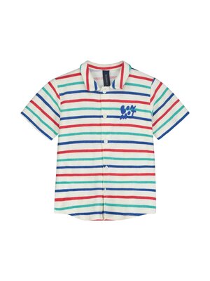 Bonmot Organic Terry Buttoned Shirt Multi Color Stripes