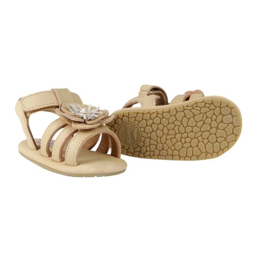 Donsje Leren baby sandalen buttercup in goud gele kleur Donsje Leren baby sandalen buttercup in goud gele kleur